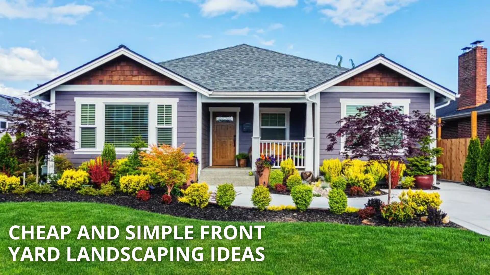 Cheap and Simple Front Yard Landscaping