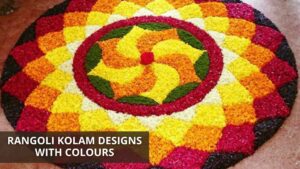 Rangoli Kolam Designs with Colours