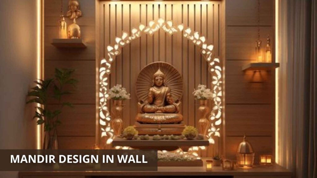 Mandir Design in Wall