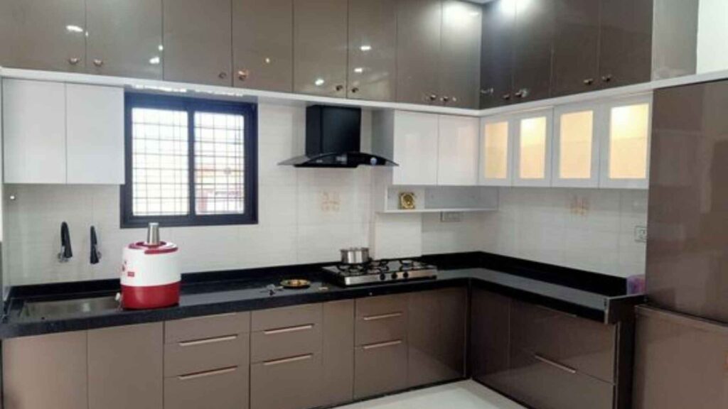 L Shape Modular Kitchen Design