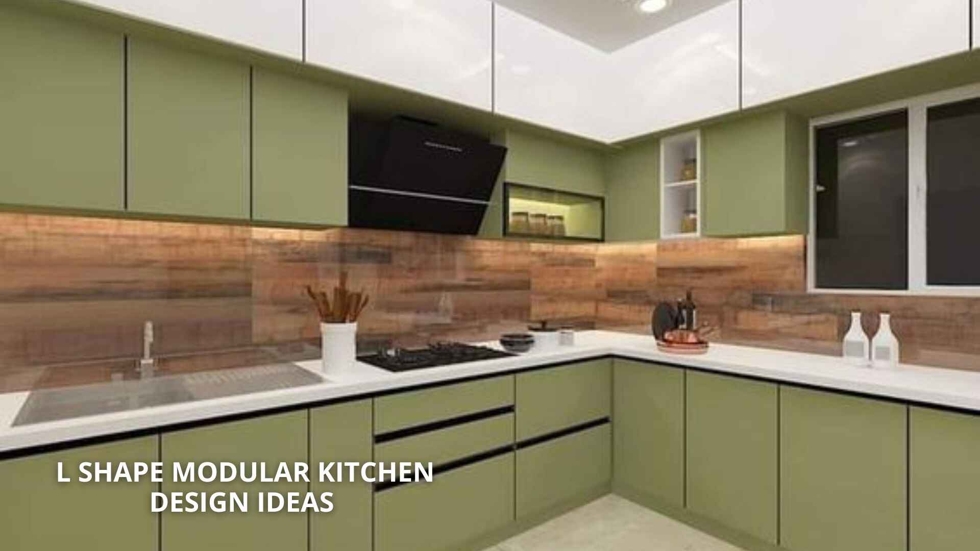 L Shape Modular Kitchen Design