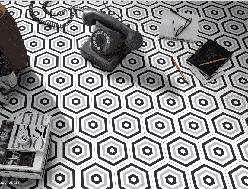 hexagon tiles design