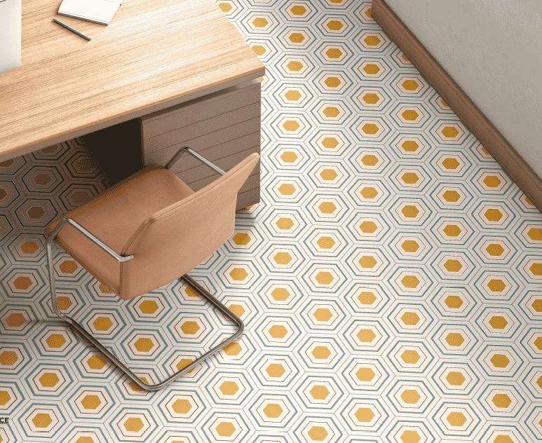 hexagon tiles design