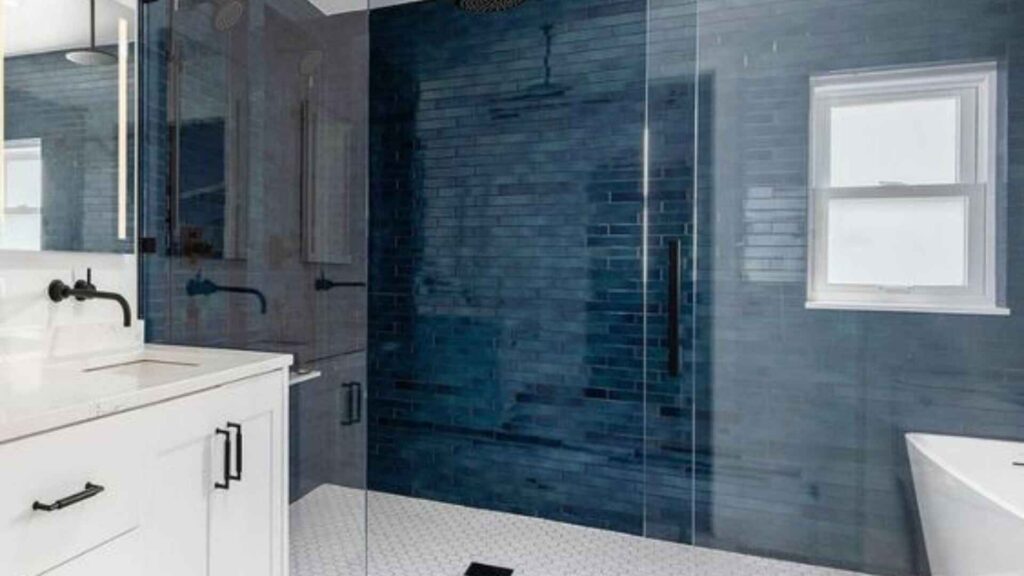 Blue Bathroom Tiles design