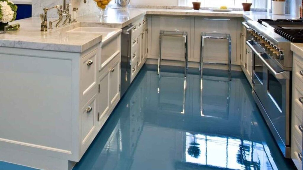 Ceramic Light Blue Floor Tiles