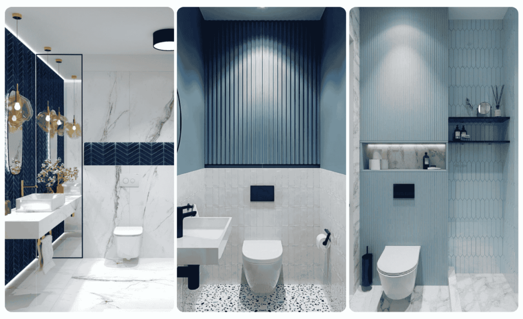 Blue Bathroom Tiles Design