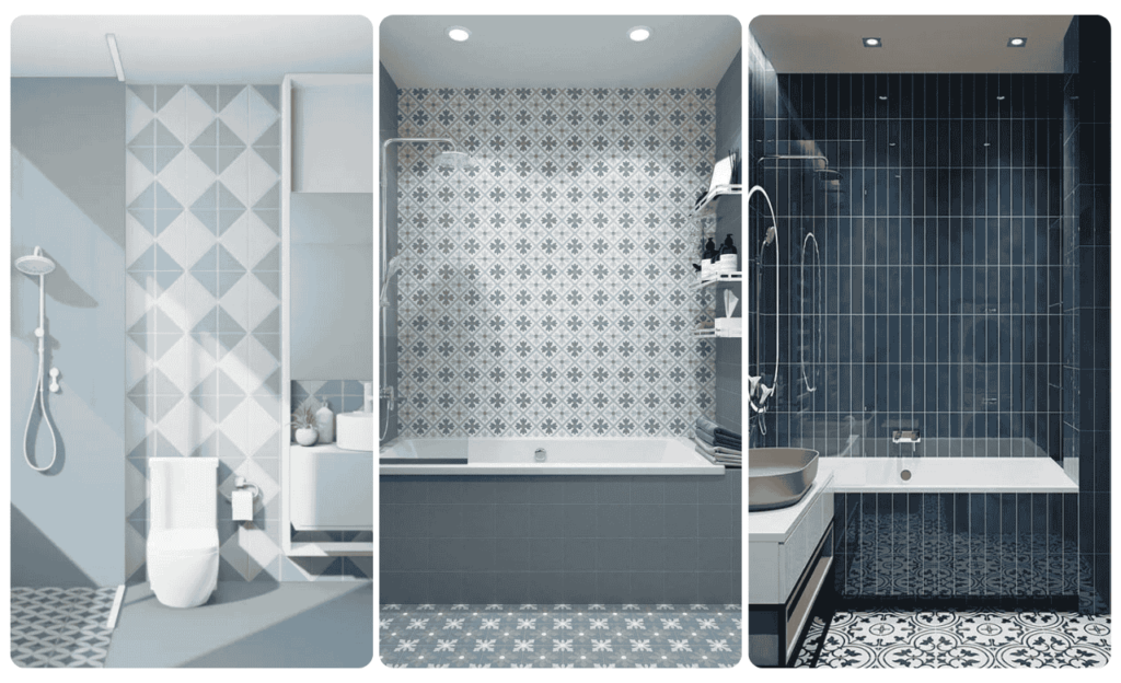 Blue Bathroom Tiles Design