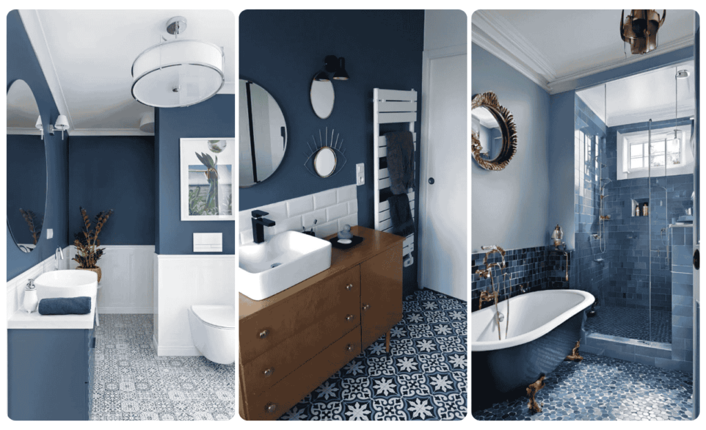 Blue Bathroom Tiles Design