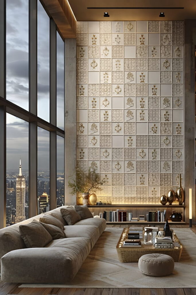 Wall highlighter tiles