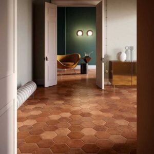 terracotta hexagon tiles