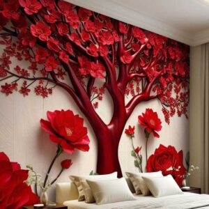romantic 3d tiles for bedroom