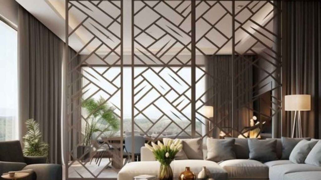 Living Room Unique Partition Designs