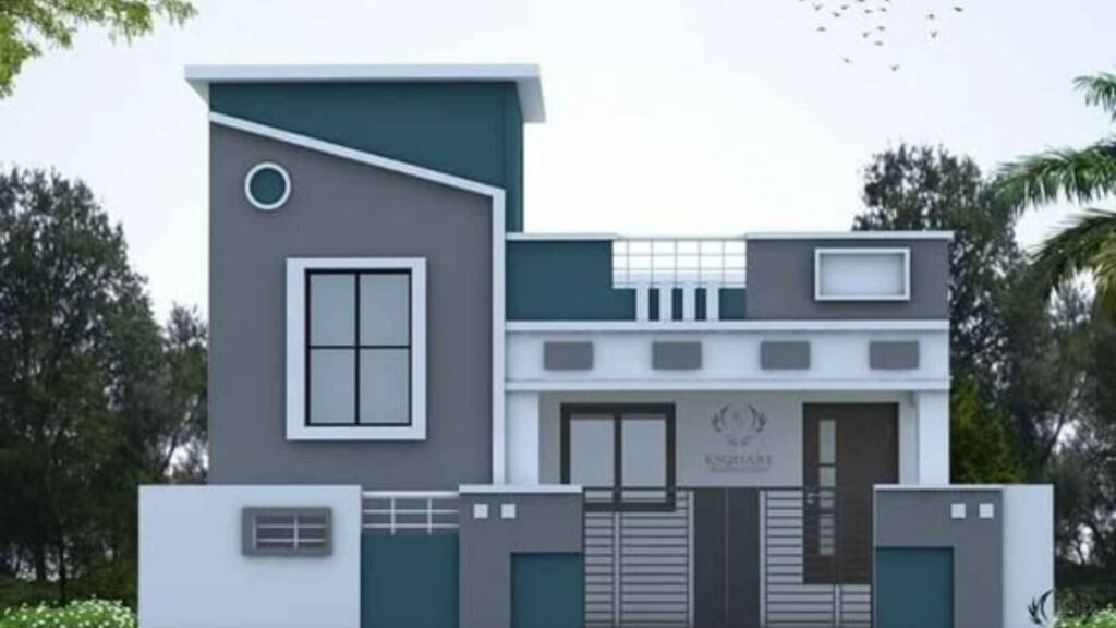 Indian Simple House Colour Combination