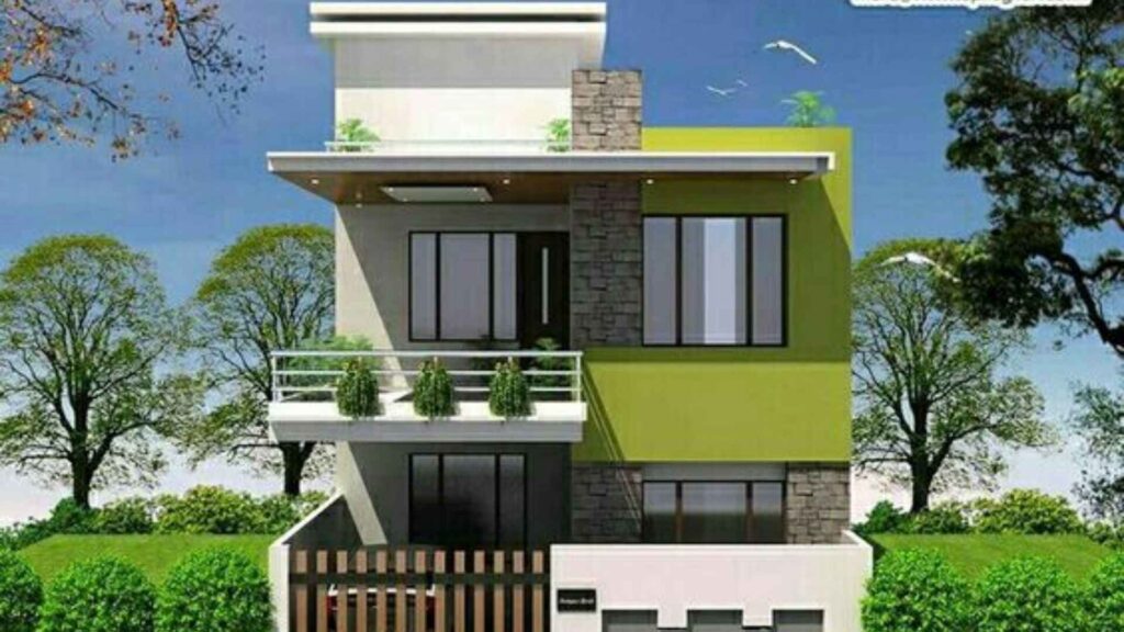 Indian Simple House Colour Combination