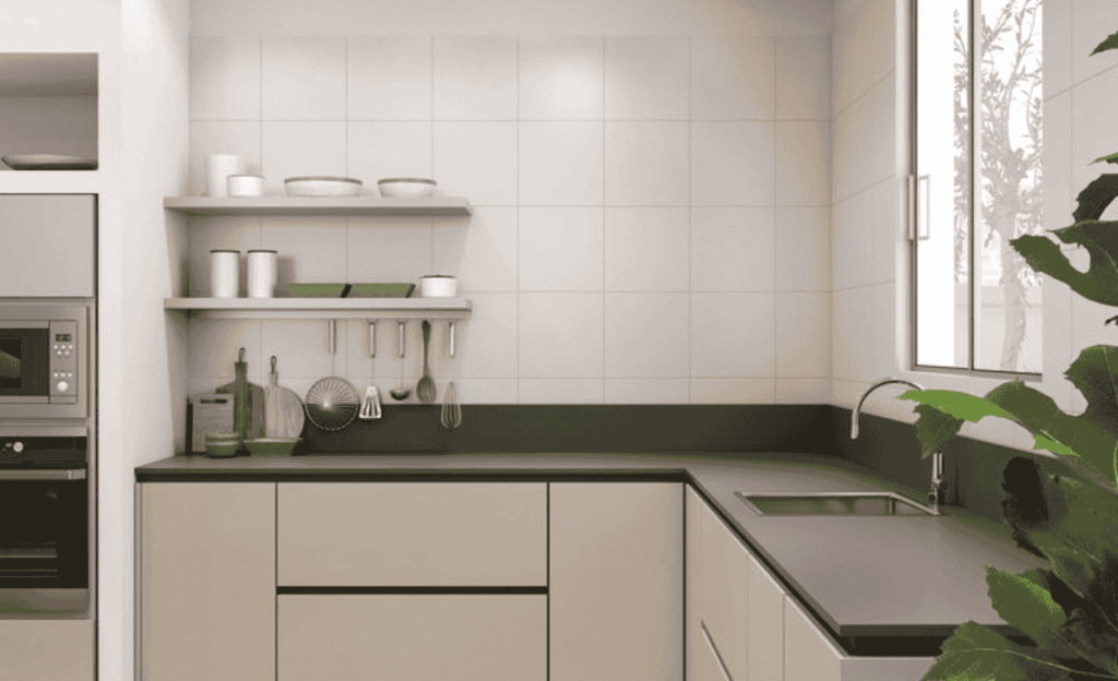 Simple Kitchen Wall Tiles Design