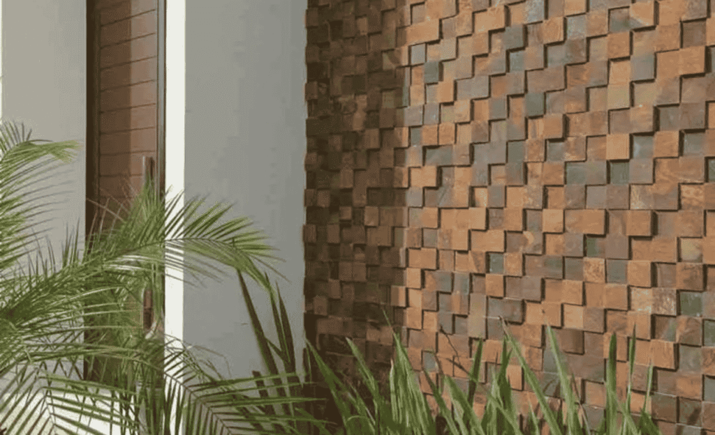 Simple Front Wall Tiles Design