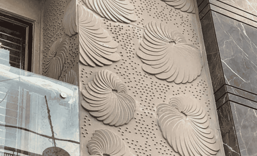 Simple Front Wall Tiles Design
