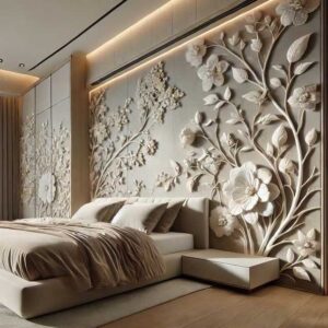 romantic 3d tiles for bedroom