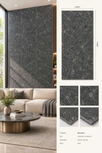 2×4 Feet Floor Tiles – Beton Nero | Sand Finish