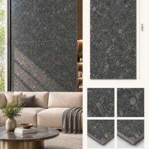 2×4 Feet Floor Tiles – Beton Nero | Sand Finish