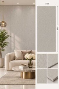 2×4 Feet Floor Tiles – Beton Ozark | Sand Finish