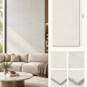 2×4 Feet Floor Tiles – Beton Shell | Sand Finish