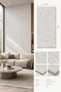 2×4 Feet Floor Tiles – Ceppo Blanco | Sand Finish