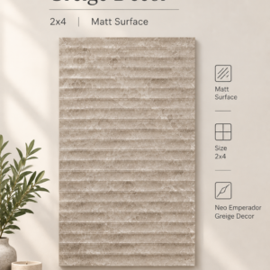 Neo Emperador Greige Decor - 2x4 Matt Surface