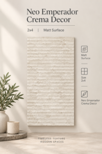 Neo Emperador Crema Decor – 2x4 Matt Surface