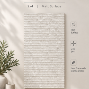 Neo Emperador Bianco Decor – 2x4 Matt Surface