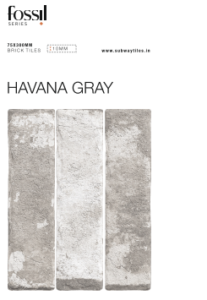 Havana Gray Subway Tiles-75X300mm Brick Collection