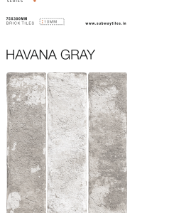Havana Gray Subway Tiles-75X300mm Brick Collection