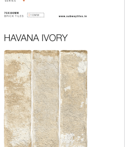 Havana Ivory Subway Tiles-75X300mm Brick Collection