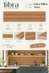 Fluted Tiles Libra Yellow-75X300
