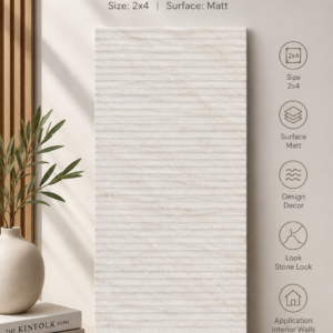 Opus Decor – 2x4 Matt Fluted Tiles