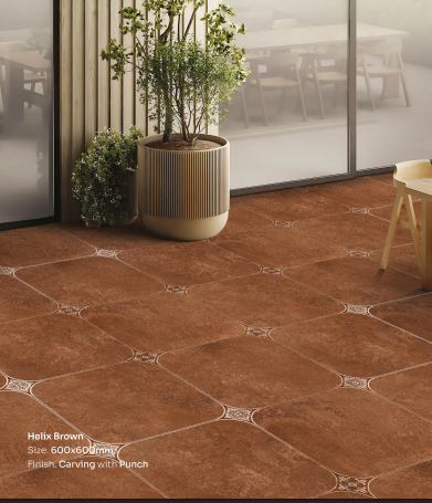 Moroccan Tiles Helix Brown