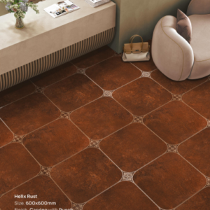 Moroccan Tiles Helix Rust
