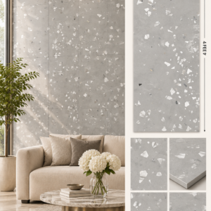 Terratile Grey – 2×4 Feet Floor Tiles | Rustic Matt