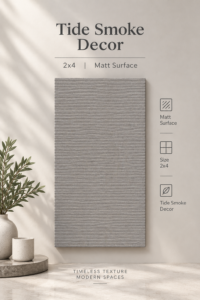 Tide Smoke Decor 2x4 | Matt Fluted Wall Tiles