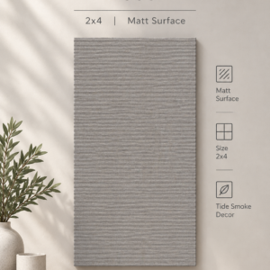 Tide Smoke Decor 2x4 | Matt Fluted Wall Tiles