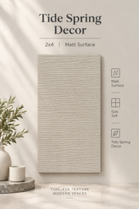 Tide Spring Decor – 2x4 Matt Fluted Tiles