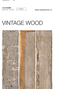 Vintage Wood Subway Tiles-75X300mm Brick Collection