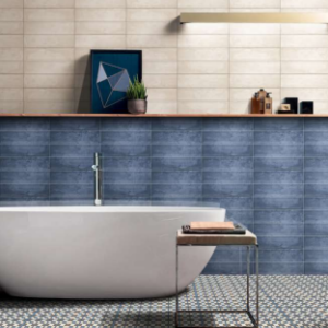 Subway Tiles 75x300mm Petra Naval Glossy
