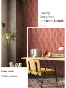 Subway Tiles 75x300mm Petra Negro Glossy