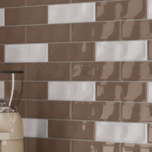 Subway Tiles 75×300mm Khakhi & LT Khakhi Glossy