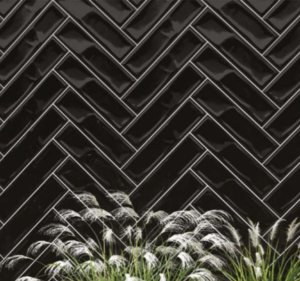 Subway Tiles 75x300mm Black Glossy