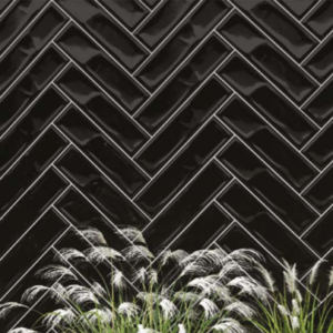 Subway Tiles 75x300mm Black Glossy