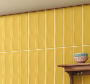 Subway Tiles 75x300mm Mango Yellow Glossy