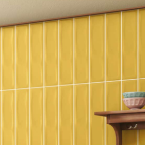 Subway Tiles 75x300mm Mango Yellow Glossy