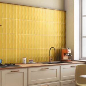 Subway Tiles 75x300mm Mango Yellow Glossy